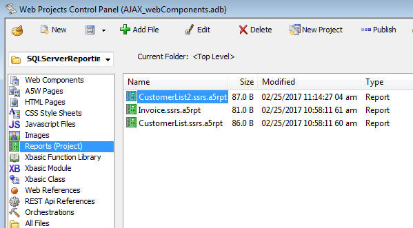 Ssrs Webcontrolpanel